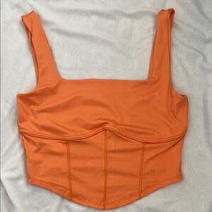 Orange Women's Corset Top